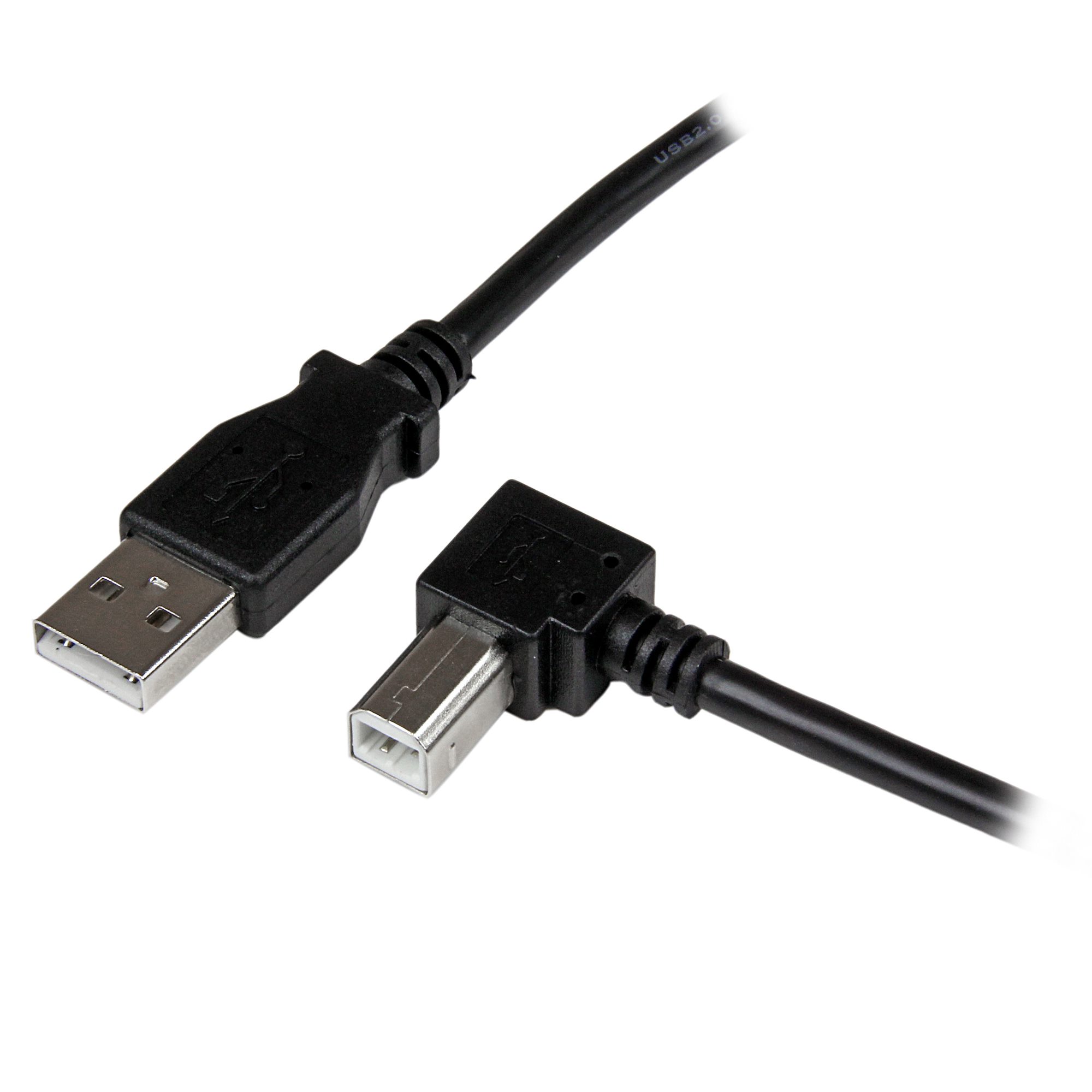 StarTech 1m USB 2.0 A to Right Angle B Cable – M/M